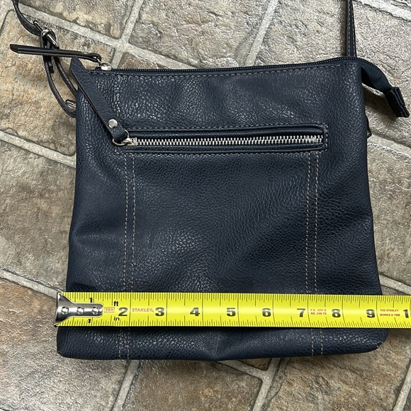 Roots 73 Pebbled Vegan Leather Purse Crossbody Bag - Picture 9 of 10